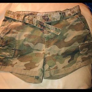 Time And True Camouflage shorts